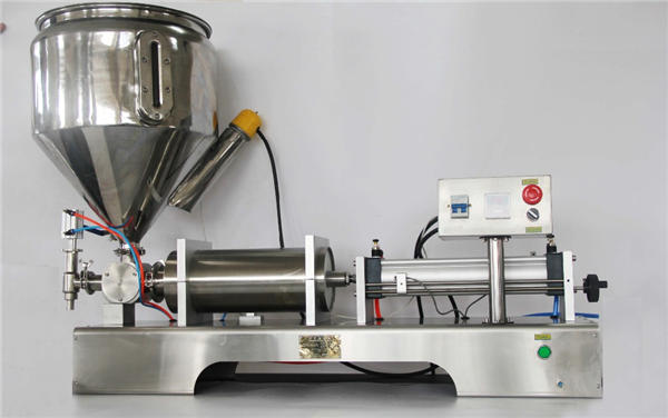 სუფთა პნევმატური ნახევრად ავტომატური ხილის ჯემის შემავსებელი მანქანა