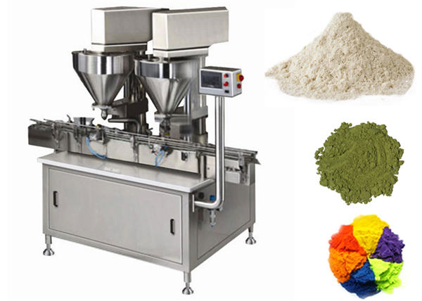 ავტომატური 2 უფროსის ფხვნილის შემავსებელი მანქანა