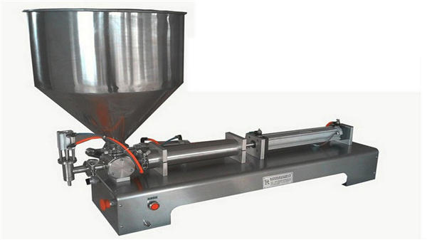 ერთჯერადი ხელმძღვანელი ნახევრად ავტომატური ვერტიკალური პასტის შემავსებელი მანქანა 